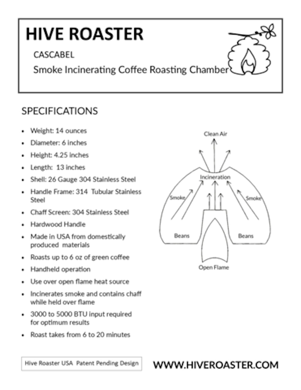 Hive Cascabel Digital Dome Coffee Sample Roaster Celsius Model Crema