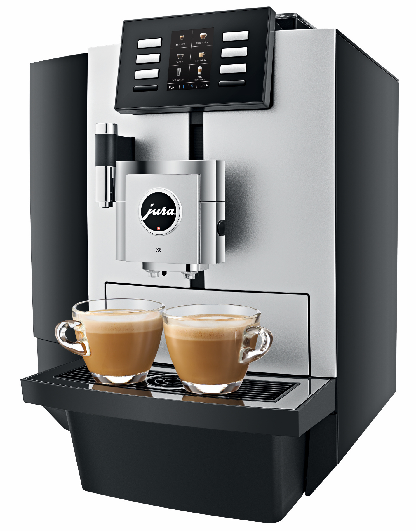 Jura X8 Professional Coffee Machine, Platinum Crema