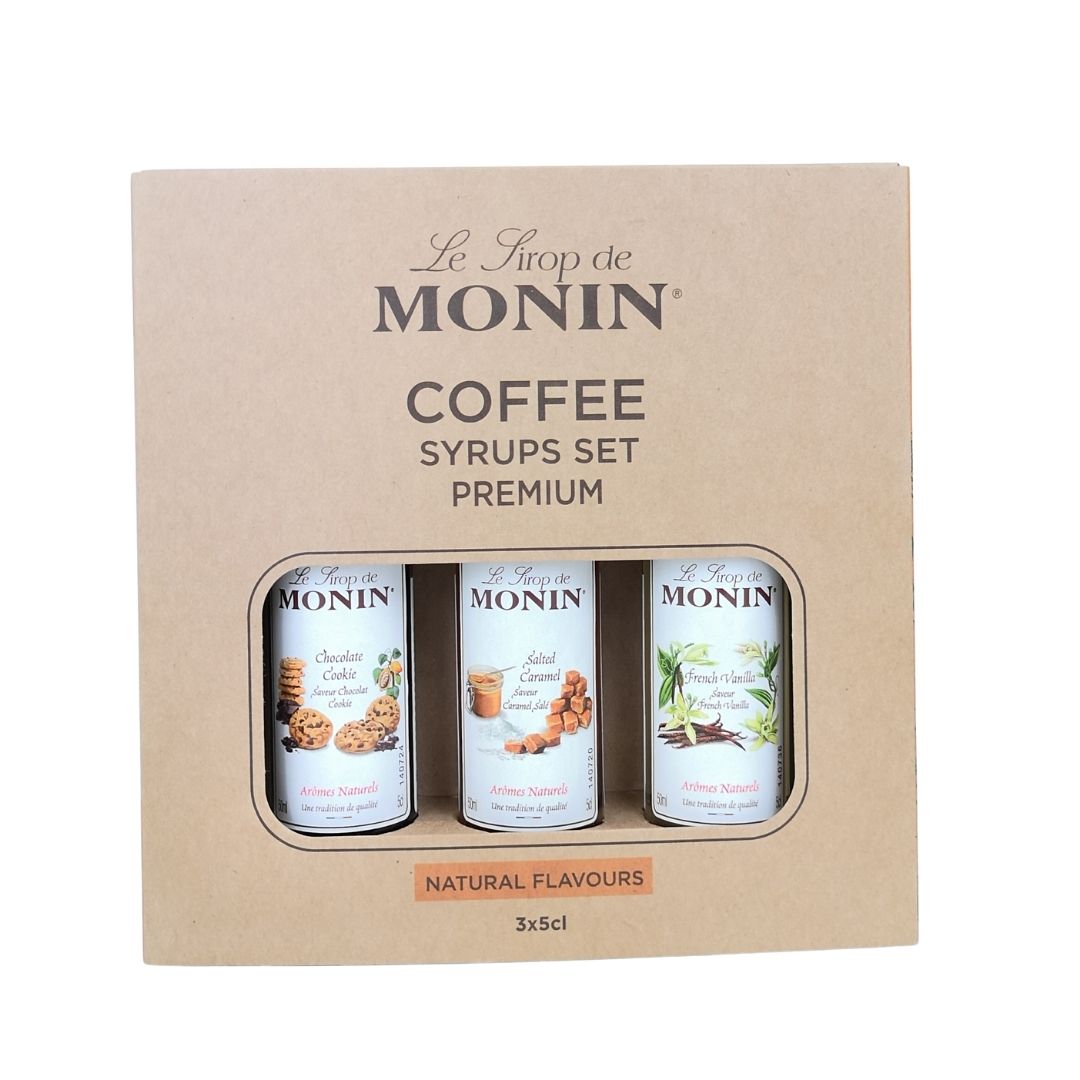Monin Sirops pour Café, Set 3 x 50 ml