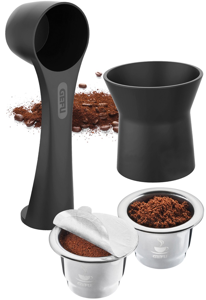 Gefu Conscio Coffee Capsule Set, Nespresso Compatible - Crema