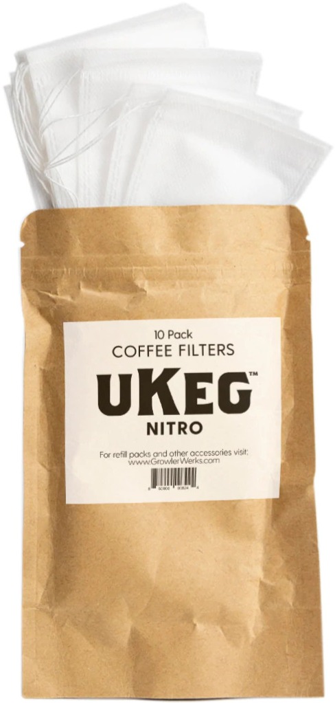 GrowlerWerks uKeg Nitro Coffee Filters kahvisuodattimet 10 kpl Crema