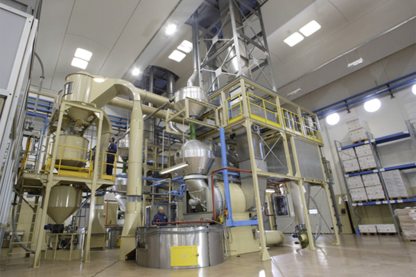 Miscela d'Oro factory interior with coffee roast