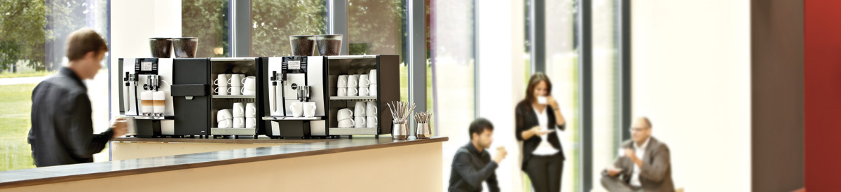 Jura-kaffemaskiner på ett kontor