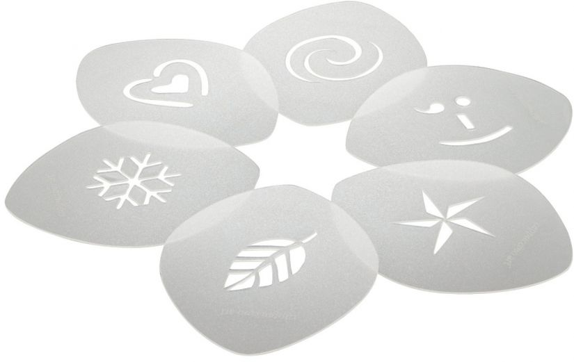Aerolatte Aerolatte cappuccino art stencils, 6 pcs