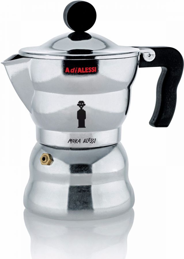Moka Alessi AAM33 Stovetop Espresso Coffee Maker, 3 Cups