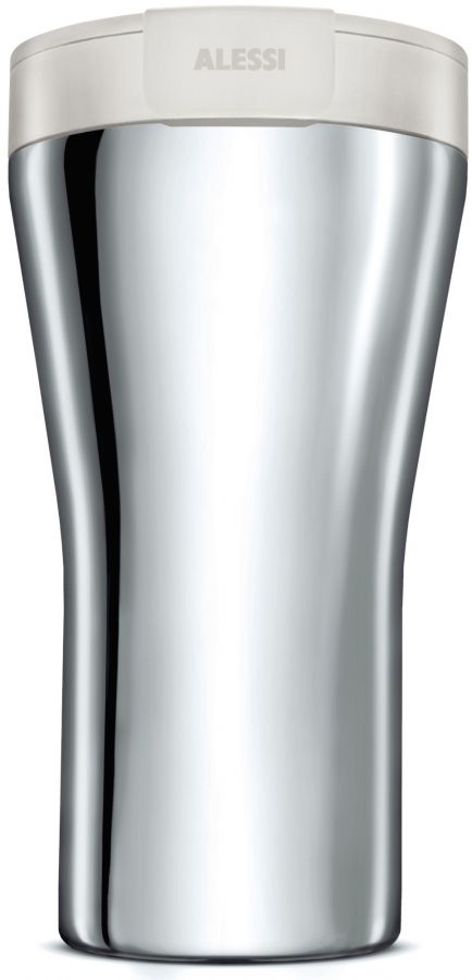 Alessi GIA24 Caffa matkatermosmuki 400 ml, valkoinen