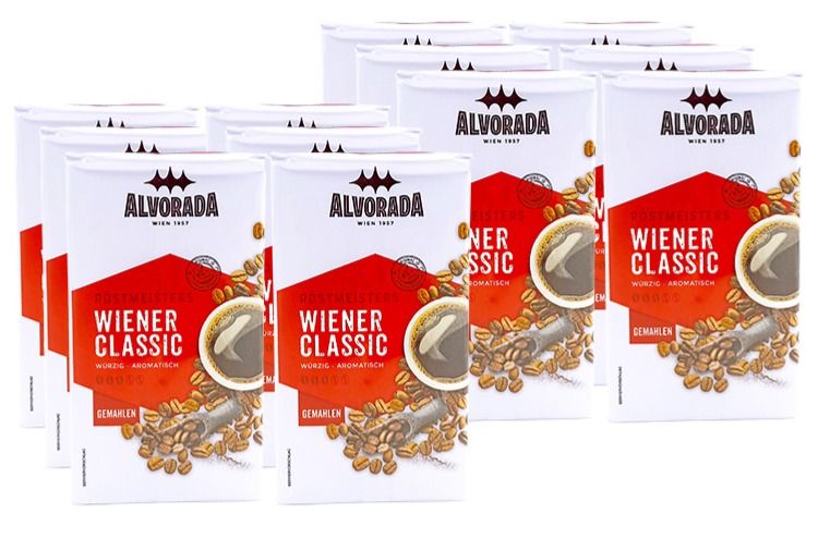 Alvorada Wiener Classic Ground Coffee 12 x 500 g Wholesale Package