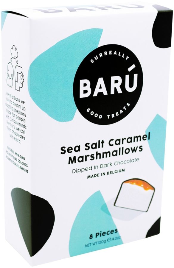 Barú Marshmallows Dark Chocolate, Sea Salt & Caramel 120 g