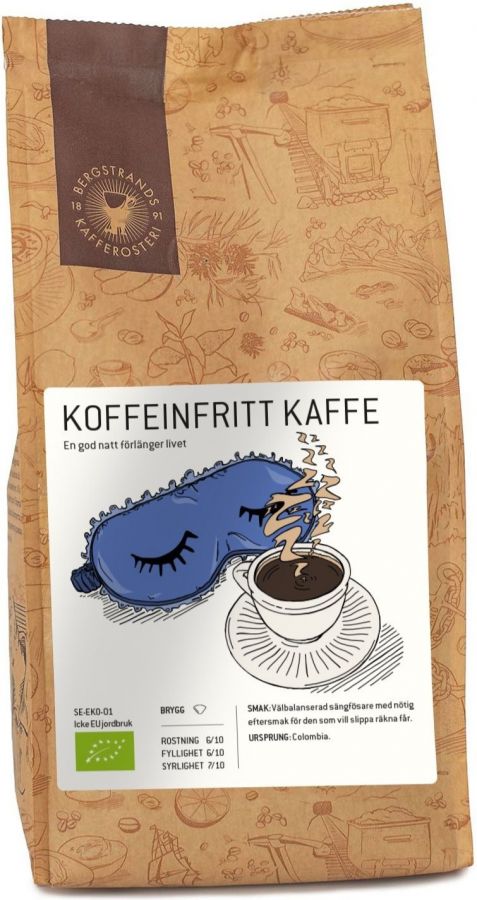 Bergstrands Koffeinfritt Decaf Coffee 250 g Ground