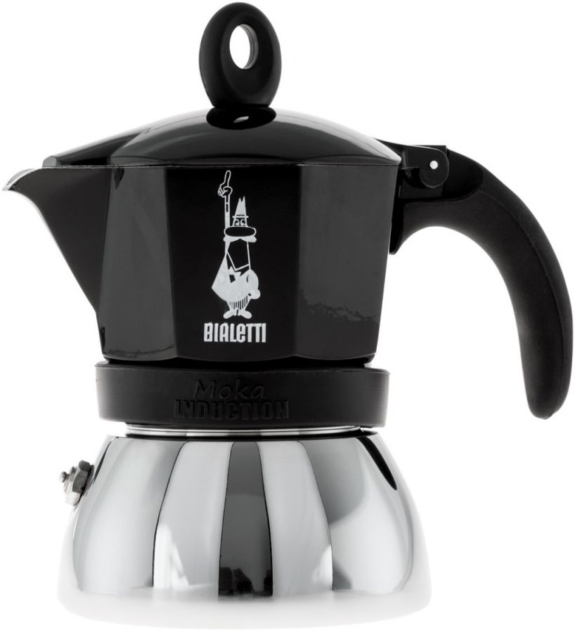 Bialetti Bialetti Moka Induction Black 3 kupin mutteripannu