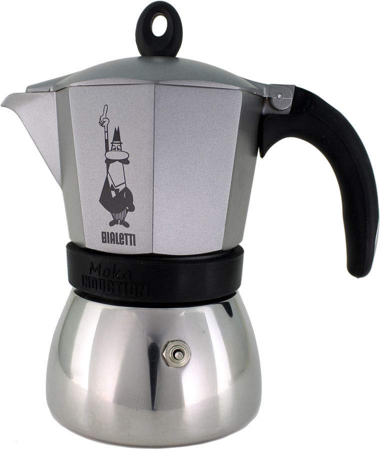 Bialetti Bialetti Moka Induction Anthracite 6 kupin mutteripannu