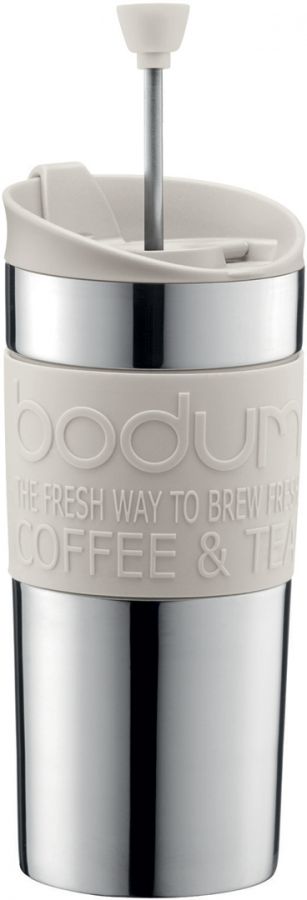 Bodum Bodum Travel Press resemugg med pressofunktion 350 ml, vit