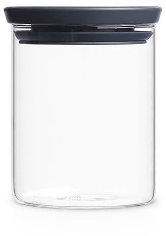 Brabantia Brabantia lasipurkki harmaalla kannella, 0,6 l