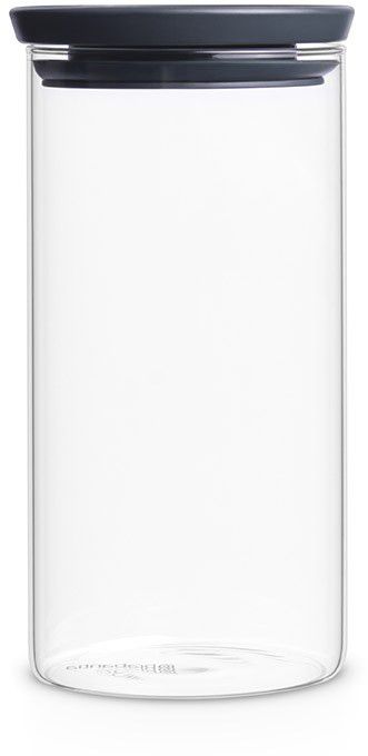 Brabantia Brabantia lasipurkki harmaalla kannella, 1,1 l