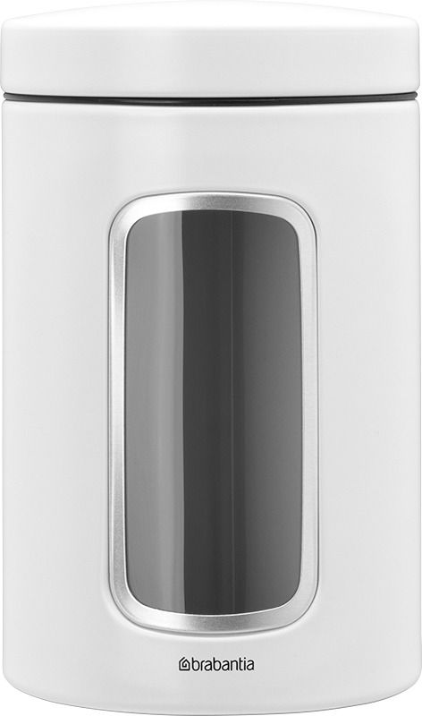 Brabantia Brabantia säilytyspurkki 1,4 l ikkunalla, valkoinen