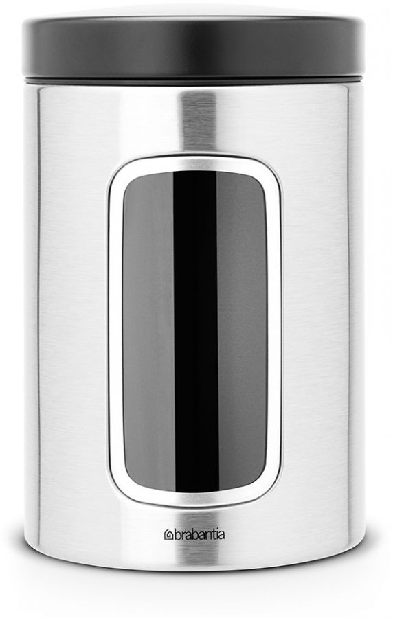Brabantia Brabantia säilytyspurkki 1,4 l ikkunalla, teräs