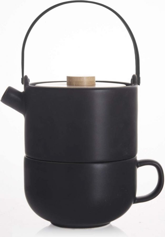 Bredemeijer Umea Tea-For-One te-set för en, svart