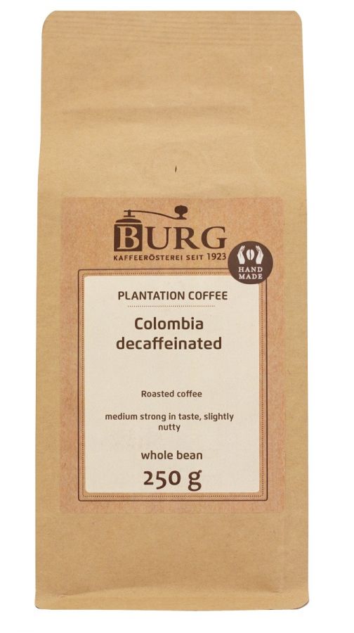 Burg Colombia Excelso kofeiiniton kahvi 250 g kahvipapuja