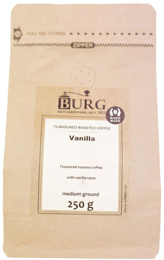 Burg Burg Flavoured Coffee, Vanilla 250 g