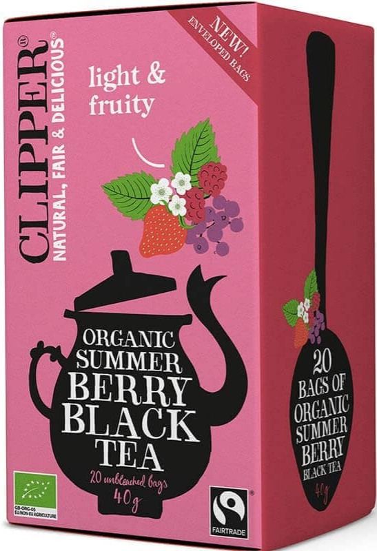 Clipper Clipper Organic Summer Berry Black Tea 20 teepussia