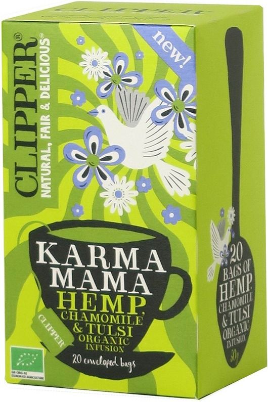 Clipper Organic Karma Mama - Hemp, Chamomile & Tulsi Infusion 20 Tea Bags