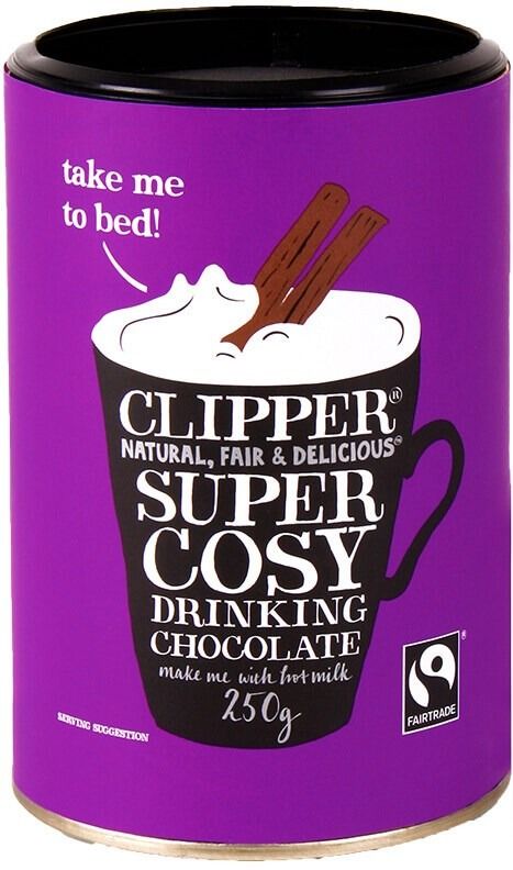 Clipper Fairtrade Super Cosy Drinking Chocolate 250 g