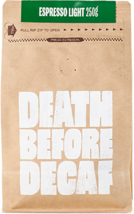 Death Death Before Decaf Espresso Light 250 g kahvipavut