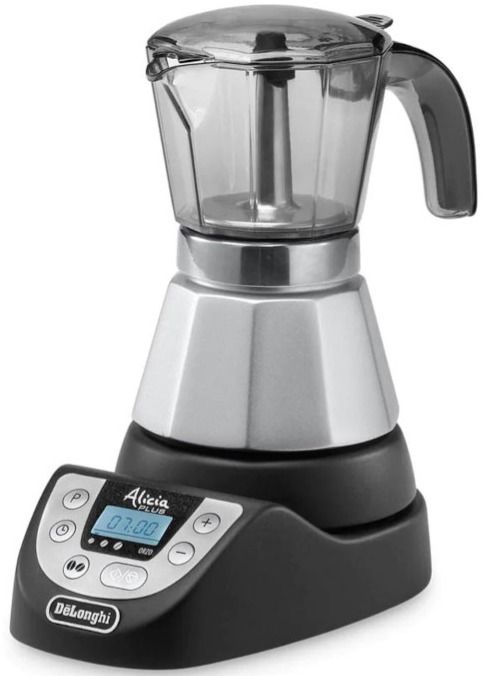 DeLonghi DeLonghi EMKP 42.B Alicia Plus sähkökäyttöinen mokkapannu, 2 & 4 kuppia