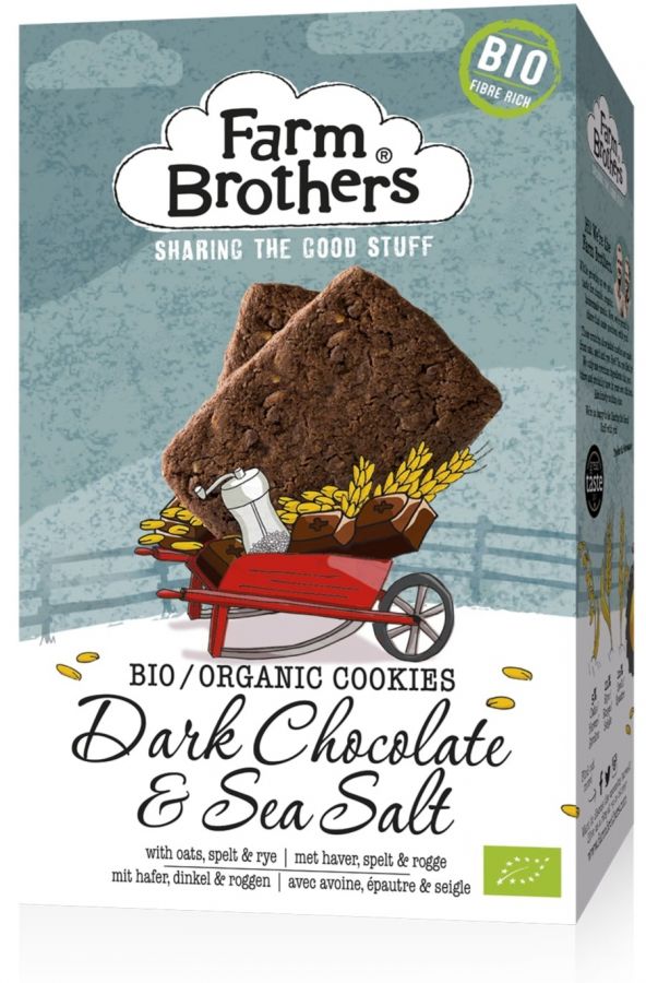Farm Farm Brothers Luomu tummasuklaa & merisuola cookie 150 g