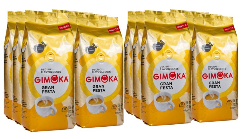Gimoka Gran Festa kaffebönor 12 x 1 kg