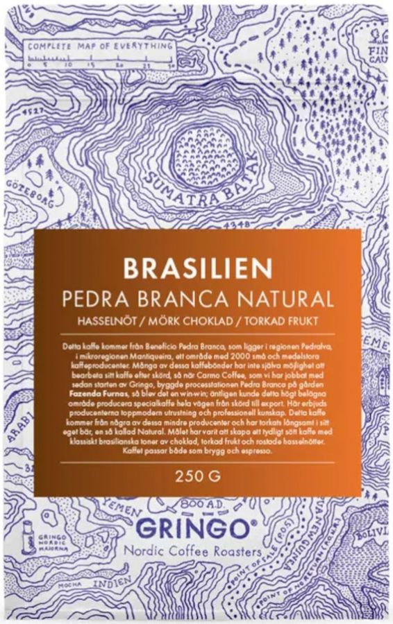 Gringo Nordic Brasilien Pedra Branca Natural 250 g kahvipavut