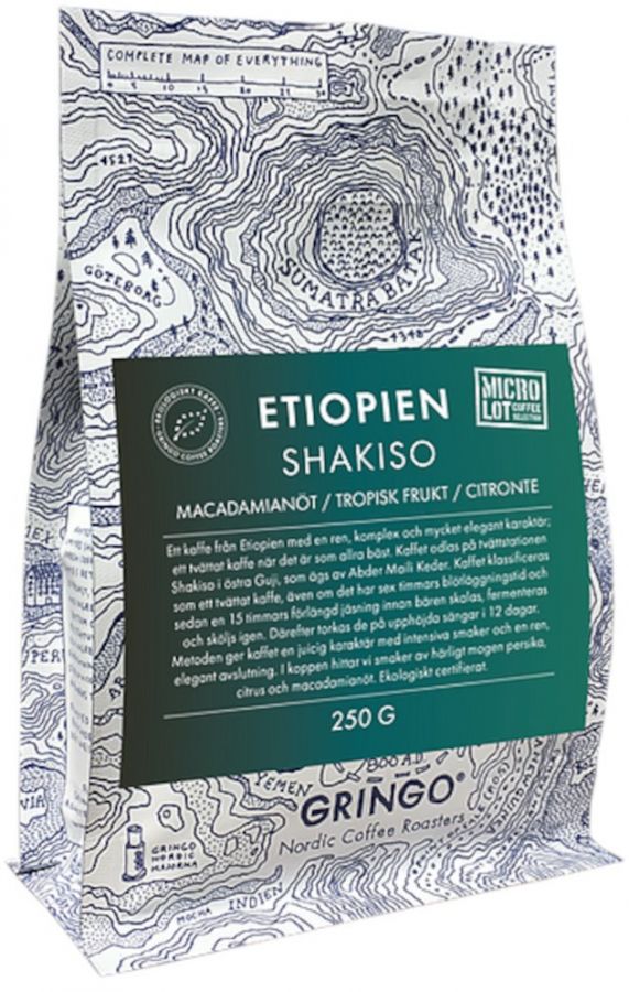 Gringo Gringo Nordic Etiopien Shakiso Organic 250 g kahvipavut