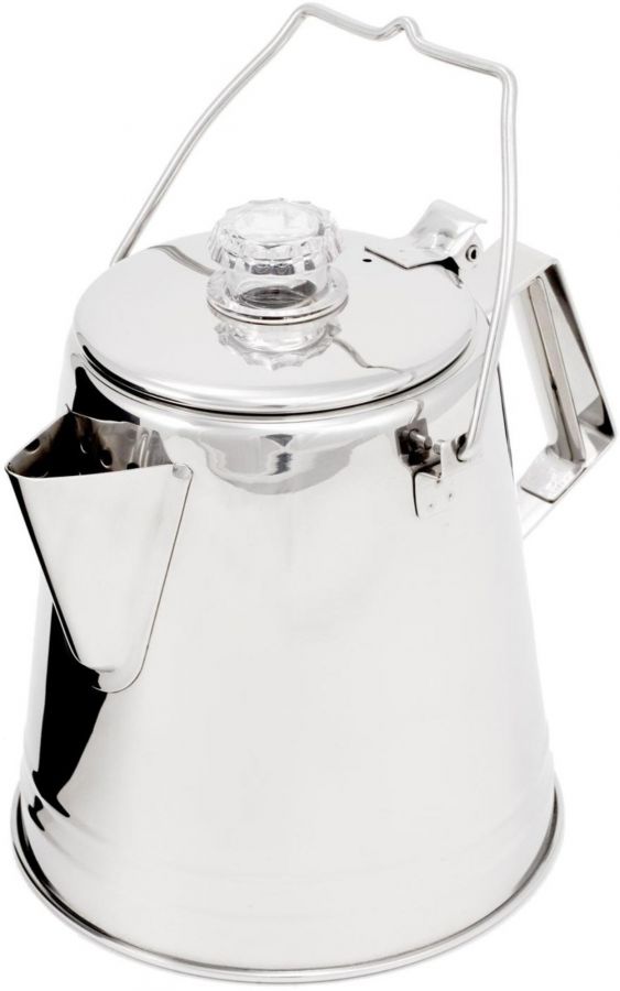 GSI Outdoors Glacier Stainless Coffee Percolator, 8 Cups