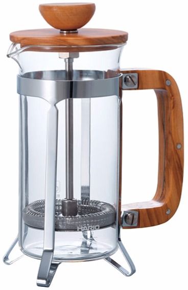 Hario Hario Cafe Press Olive Wood 300 ml pressopannu