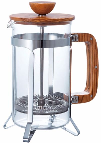 Hario Hario Cafe Press Olive Wood 600 ml pressopannu