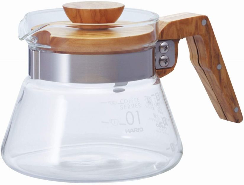 Hario Hario Coffee Server Olive Wood kahvikannu koko 01, 400 ml
