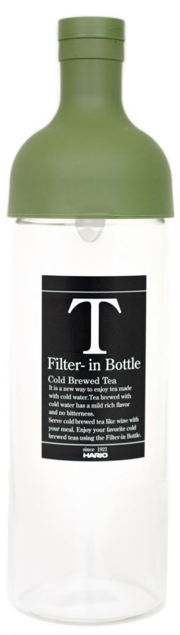 Hario Hario Filter-in Bottle cold brew teepullo 750 ml, oliivinvihreä