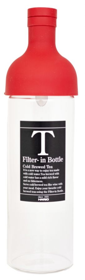 Hario Filter-in Bottle cold brew teepullo 750 ml, punainen