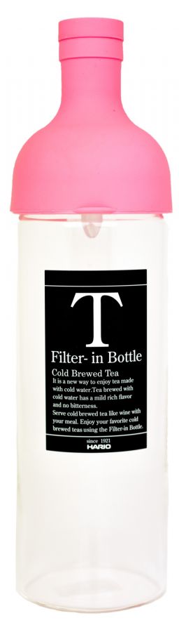 Hario Filter-in Bottle cold brew teepullo 750 ml, vaaleanpunainen
