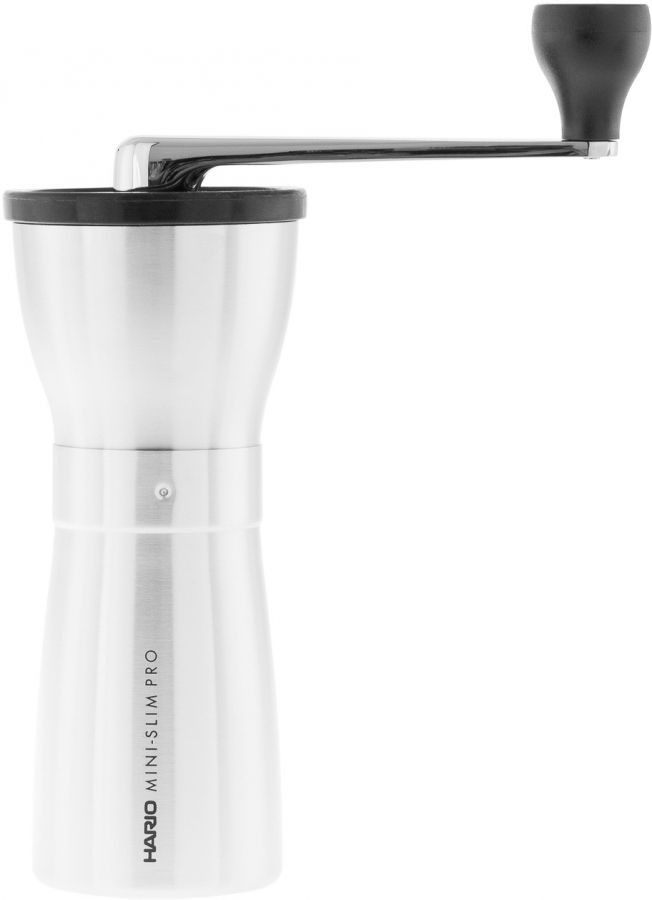 Hario Mini Slim PRO Coffee Grinder, Stainless Steel