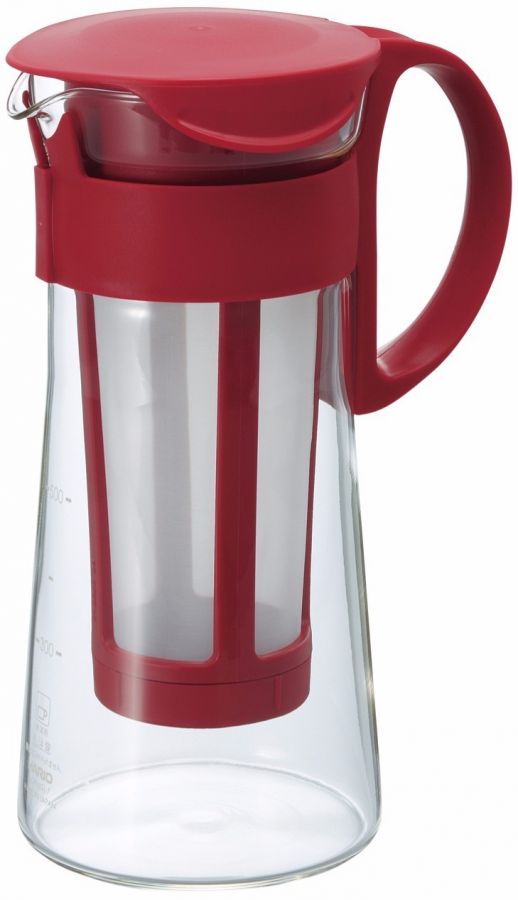 Hario Hario Mizudashi Coffee Pot cold brew kanna 600 ml, röd