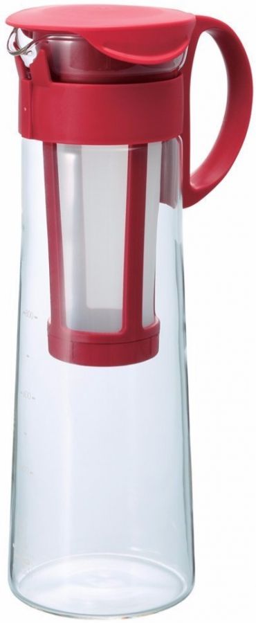 Hario Mizudashi Cold Brew Coffee Pot kahvikannu 1000 ml, punainen