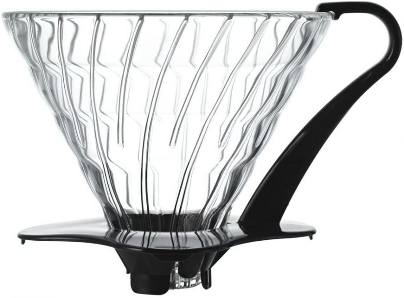 Hario V60 Glass Coffee Dripper Size 03, Black