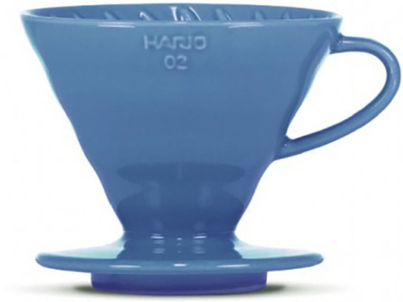 Hario V60 Dripper koko 02 keraaminen suodatinsuppilo, siniturkoosi