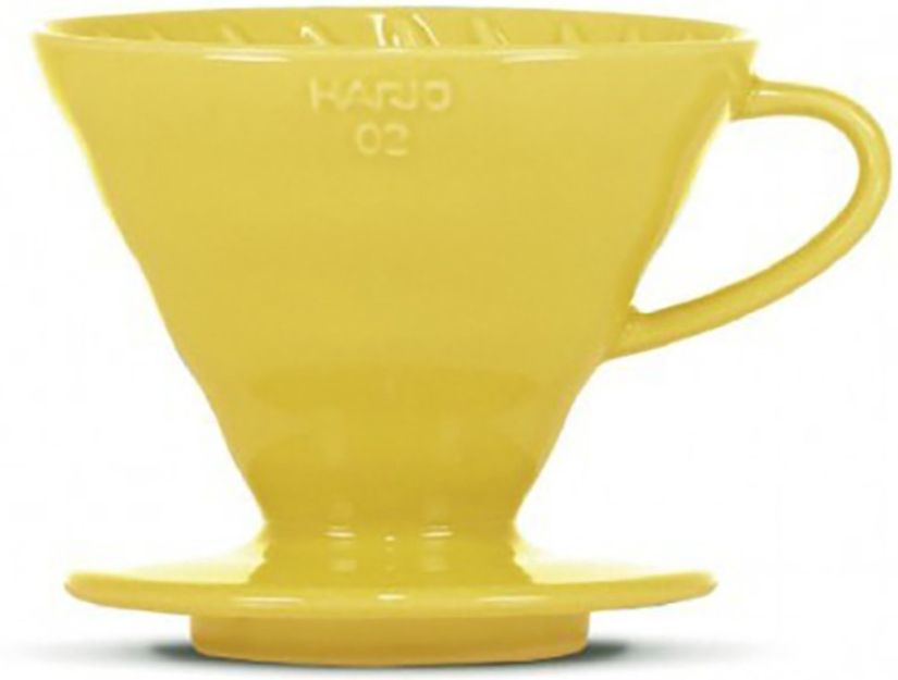 Hario V60 Ceramic Dripper Size 02, Yellow