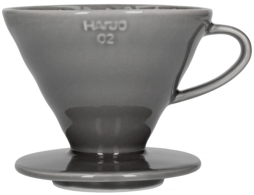 Hario Hario V60 Dripper koko 02 keraaminen suodatinsuppilo, harmaa