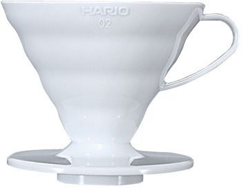 Hario V60 Dripper koko 02 keraaminen suodatinsuppilo, valkoinen