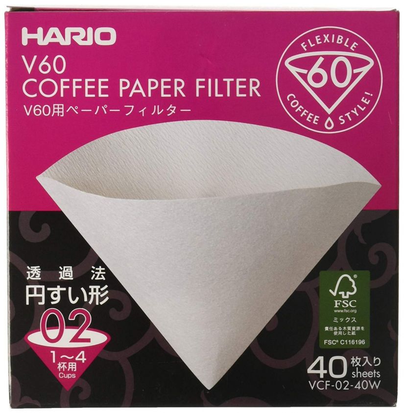 Hario Hario V60 Size 02 Coffee Paper Filters 40 pcs
