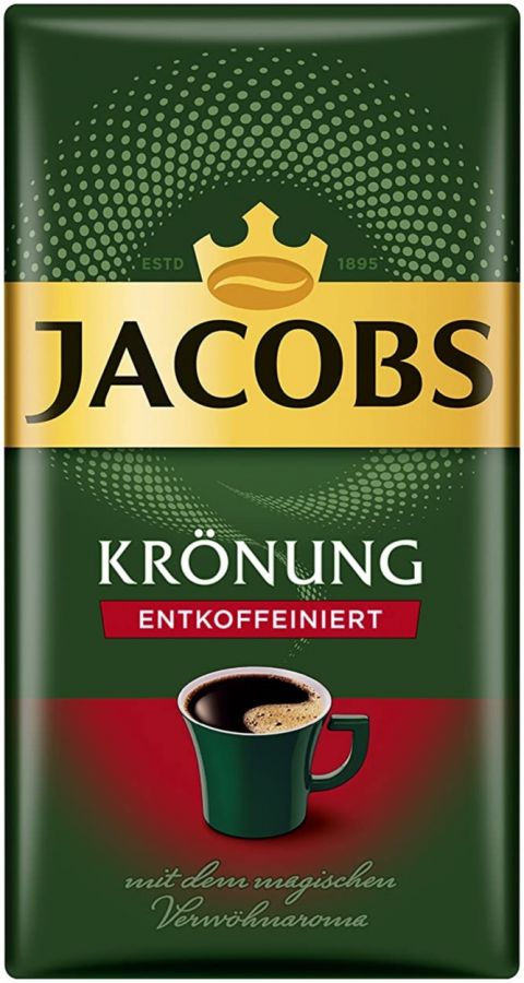 Jacobs Krönung Entkoffeiniert 500 g kofeiiniton jauhettu kahvi