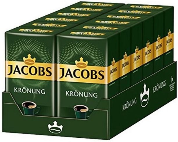 Jacobs Krönung 12 x 500 g Ground Coffee, 6 kg Wholesale Packaging